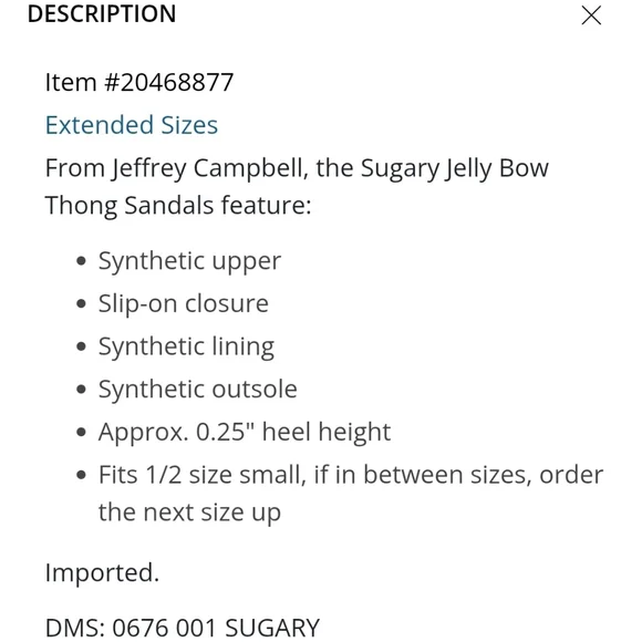 Jeffrey Campbell Sugary Big Bow jelly flip flop thong sandals size 8 - Picture 11 of 11